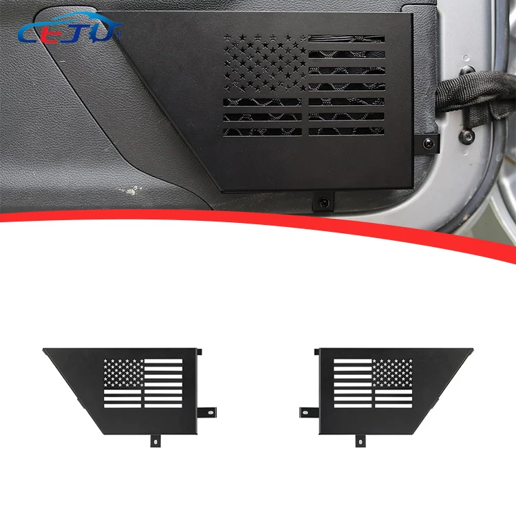 Car Accessories Car Front Door Storage Boxes Door Side  Insert Organizer Pockets For Jeep Wrangler JK 2007-2018