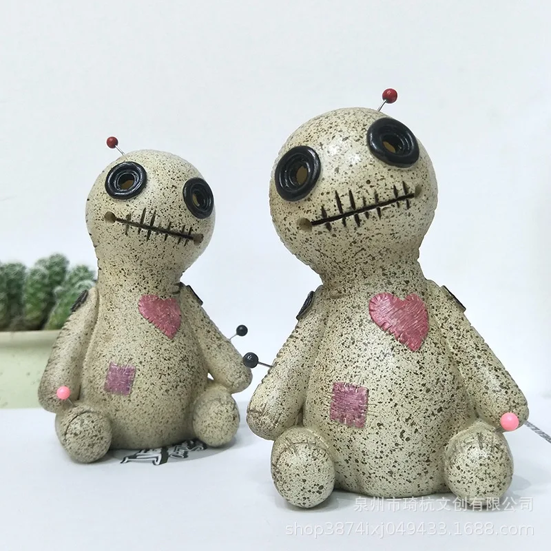 Кукла Voodoo, горелка для благовоний, настольный полимерный орнамент, украшения ручной работы для карфа, декоративный реквизит, украшение для дома, курильница