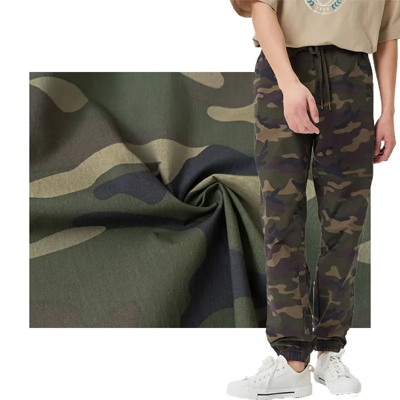 MIZUDA High Quality Woven Stretch Plain Fabric Cotton Nylon Outdoors Garment Printed Custom Free Sample