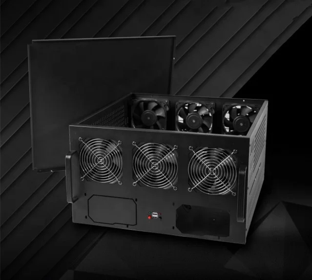 Чехол для графической карты компьютера 6U 6 gpu 8 с несколькими вентиляторами рассеивания
