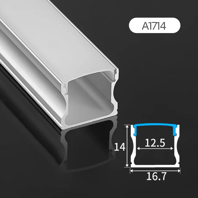 A1714 Factory Outlet led Strip Light Aluminum Profile Ceiling Aluminum Light Profile U shape Aluminum Profile Channel