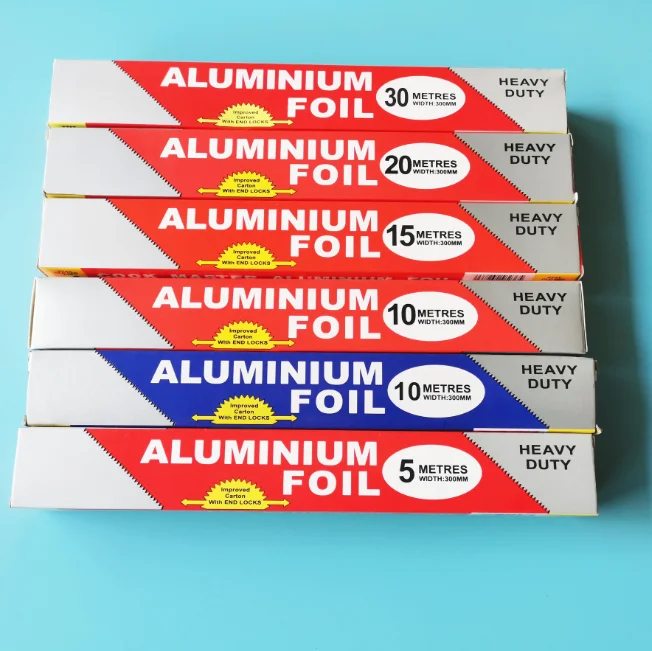 Food Grade Heavy Duty Disposable Foil Paper Household Kitchen Aluminum Tin Foil Paper Roll For Food Packing