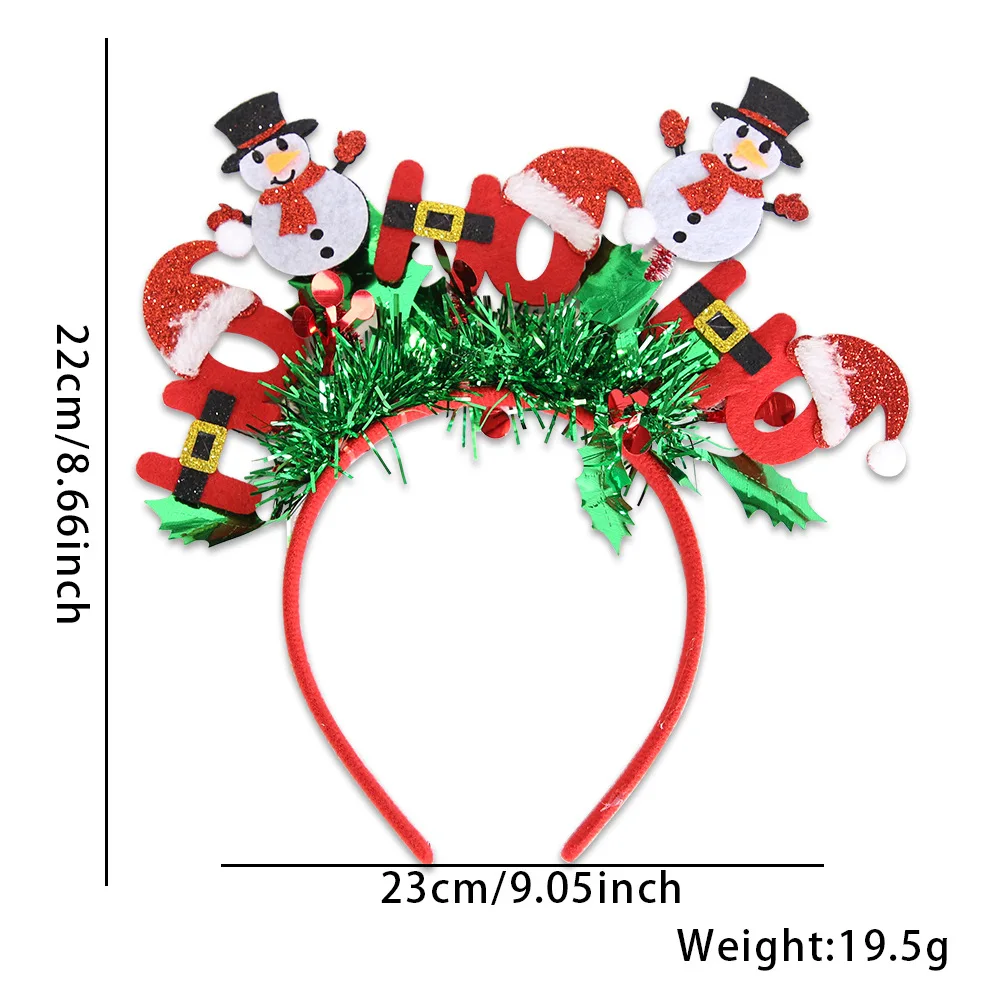 New Design Christmas 2025 New Year Hot Sale Snowman Santa Claus Digital headwear For Gifts