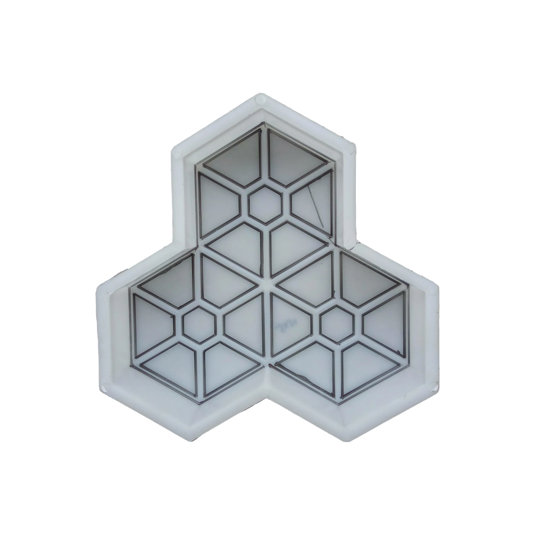 Plum Blossom Hexagon Pavement Brick Homemade Stepping Stone Concrete Floured Pattern Floor Tile Cement Die
