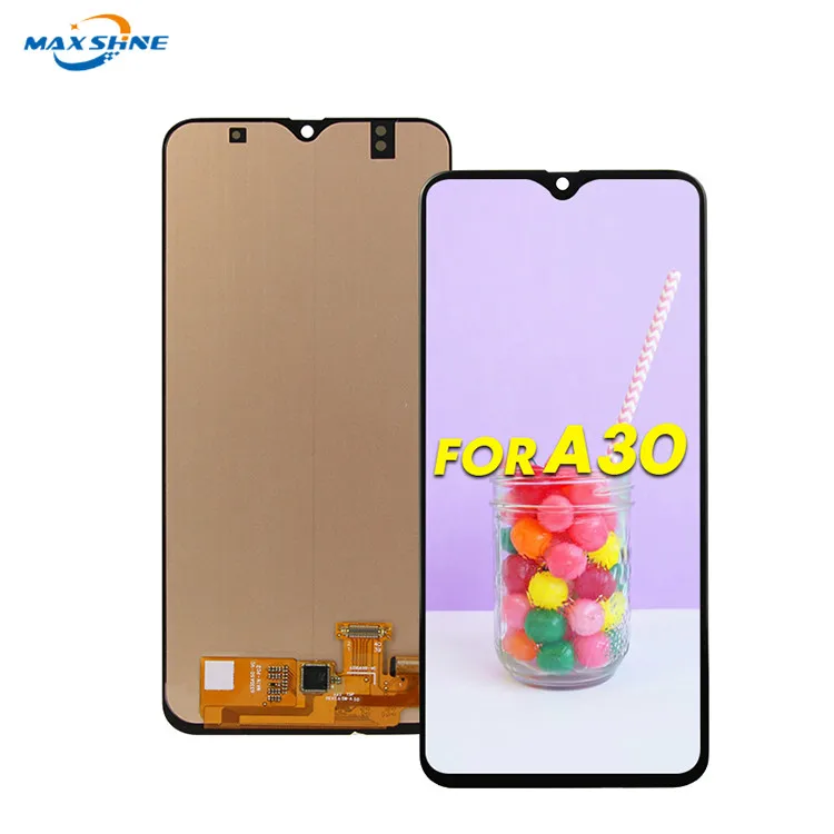 Hot Sell Mobile phone LCD screen original quality display digitizer replacement touch screen for Samsung A30 display with frame