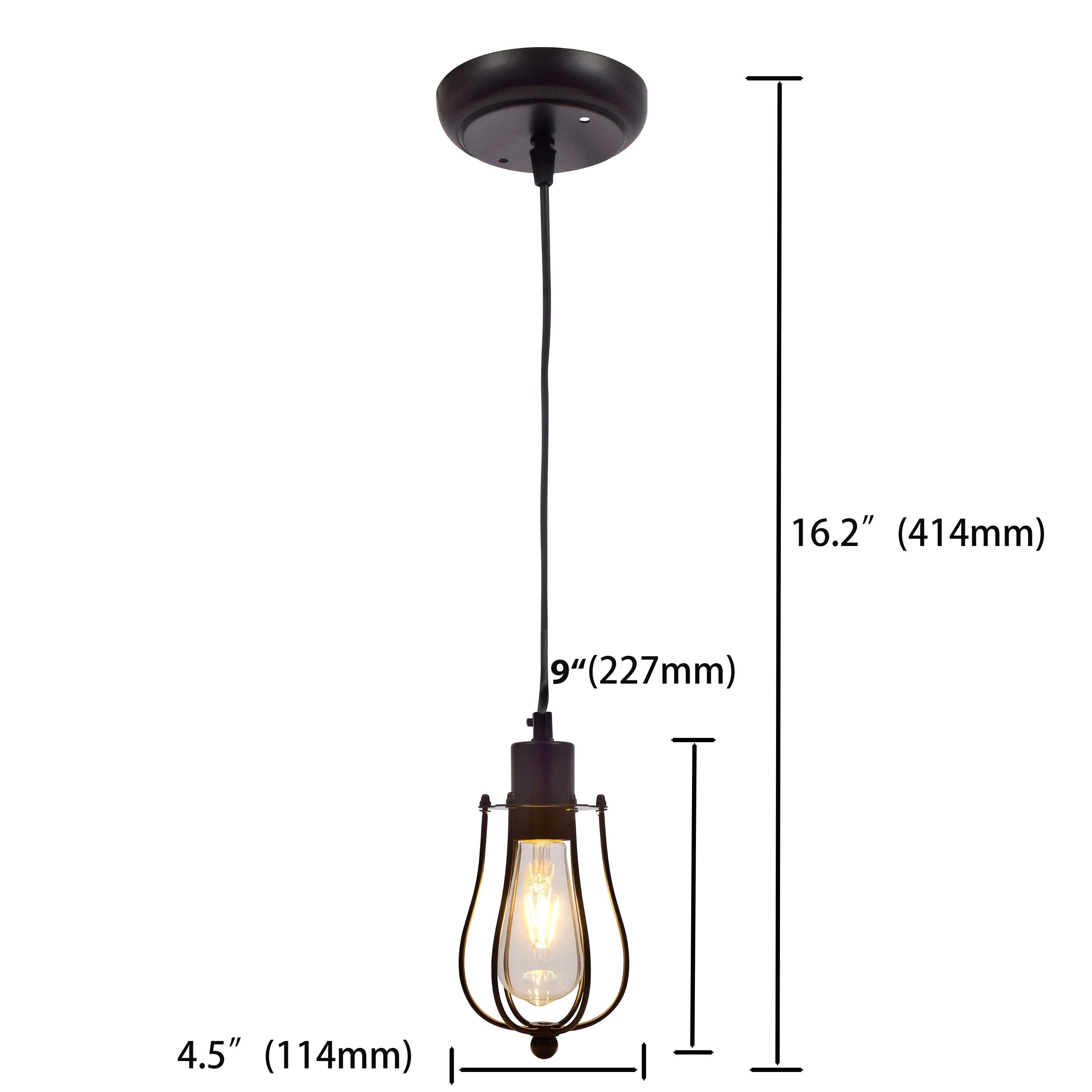 Amazon Sale Industrial Villa Kitchen Designer Hanging Pendant Light with Certification ETL