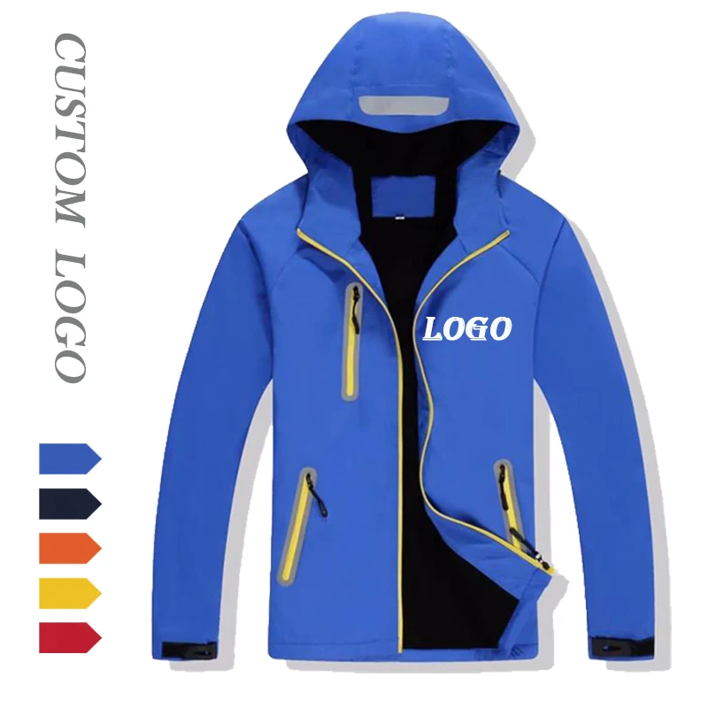 Windproof Plus Size Jacket Coat Fashion Waterproof Embroidery Custom Lined Fleece Mens Softshell Jacket for men