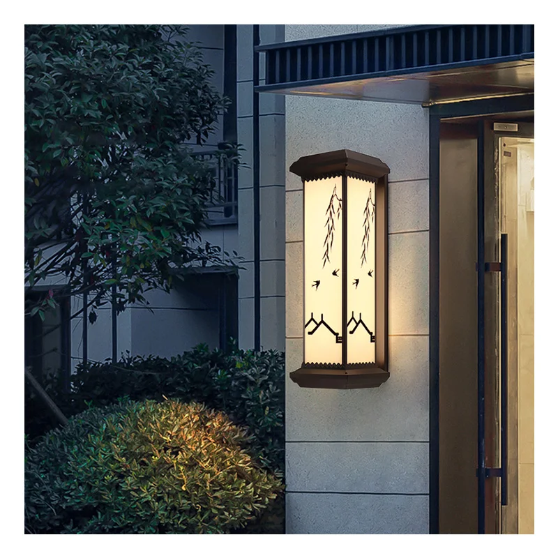 JSJ-BD-P1-M flat cover LED solar wall lamp IP65 outdoor Chinese waterproof wall lamp   Garden Lights for Outdoor Use