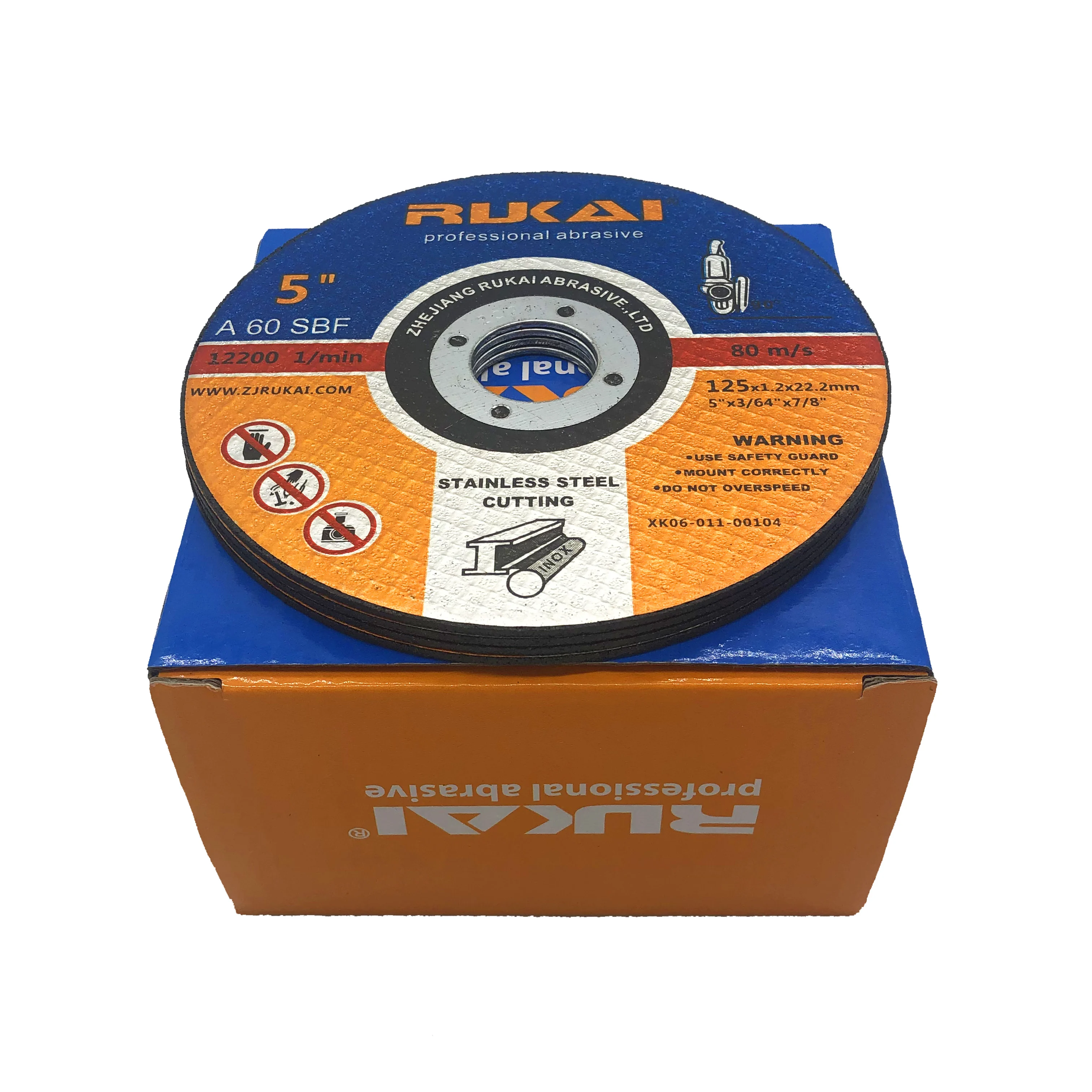 Rukai 5inch stainless steel cutting disc machine disk from China