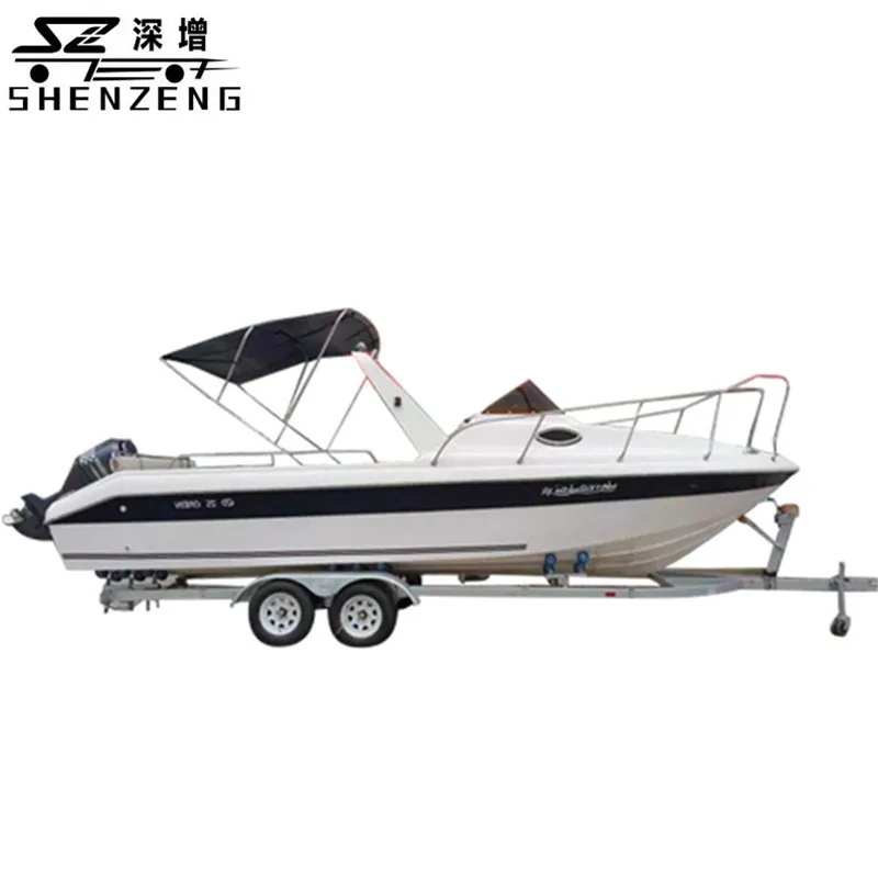 8 meter heavy duty tandem three axle boat trailer