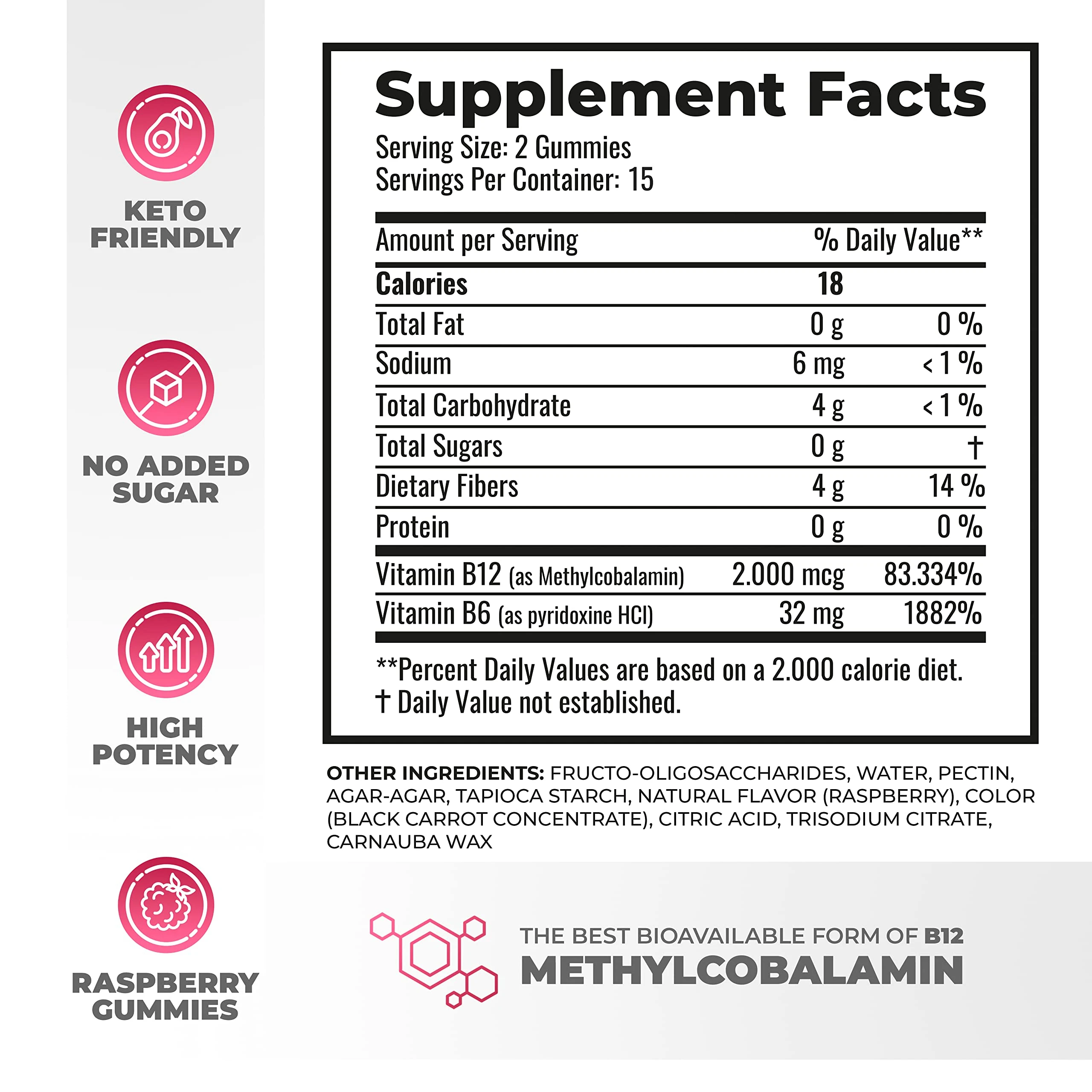 Custom Private Label Vitamin B6 B12 Gummies 2000 mcg Methyl B12 Brain Nerve System Energy Support Multivitamin Supplements