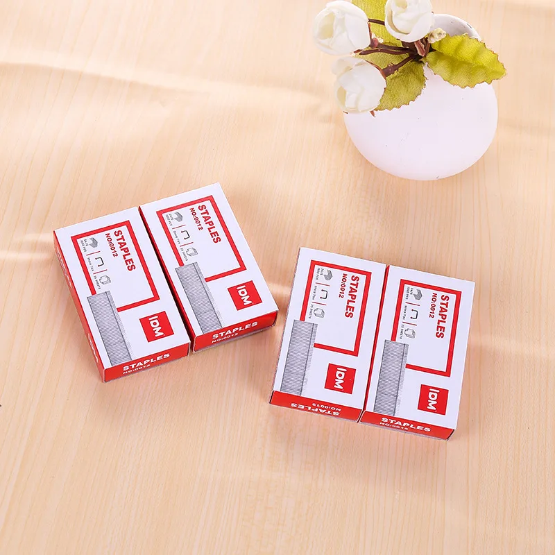 Lidemei No. 12 small box staples office regular 24/6 staples 1000 pieces box can be stapled for 25 pages