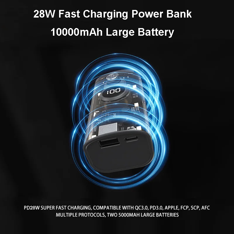 New Mini Turbo Violent Fan 2in1 Multifunction 100000RPM Jet Fan 28W Powerbank Portable Led Light Air Wind Blower High Speed