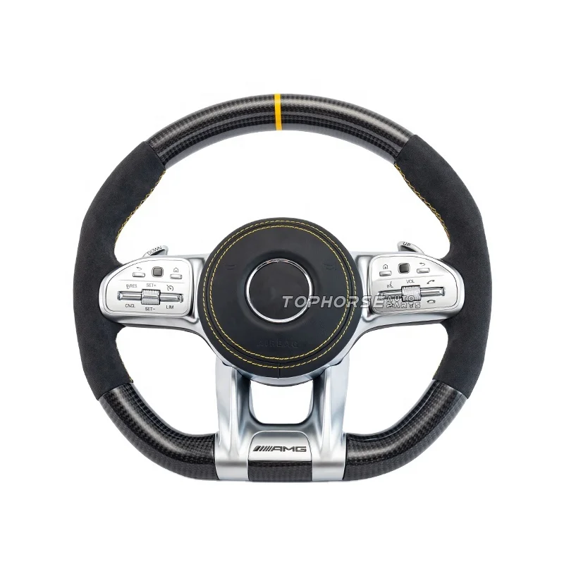all series ben-z steering wheel  carbon fiber  amg style steering wheel w463 w222 w205 w212 w213