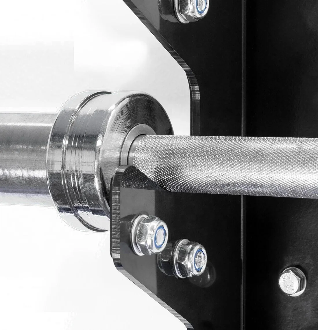 SMARTFIT gym fitness horizontal wall mounted barbell gun storage rack 6 bar holder