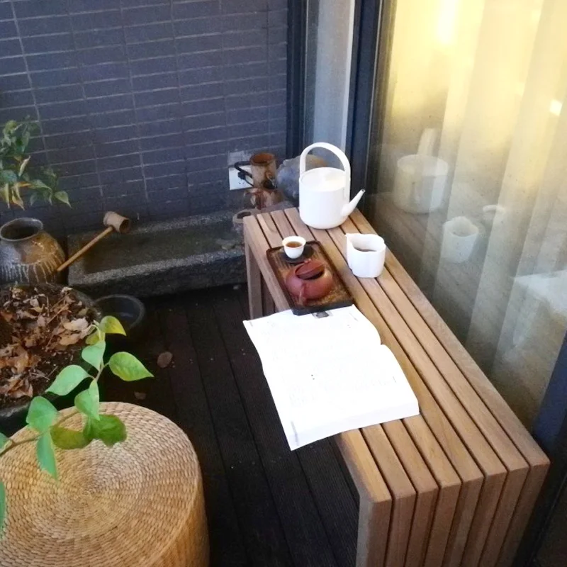 hotsale all weather outdoor garden rustic teak wood bench