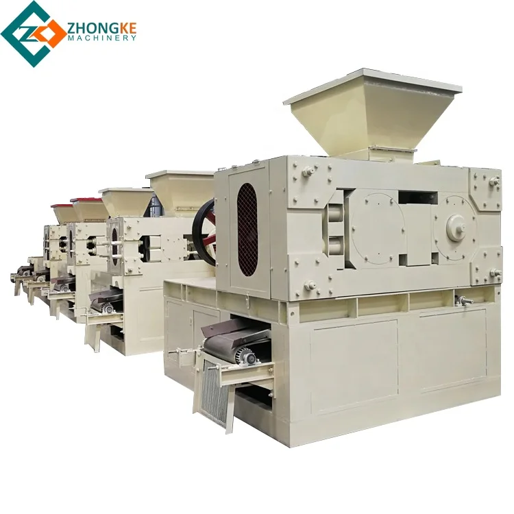 double roller compacting charcoal powder ball press machine manufacturer