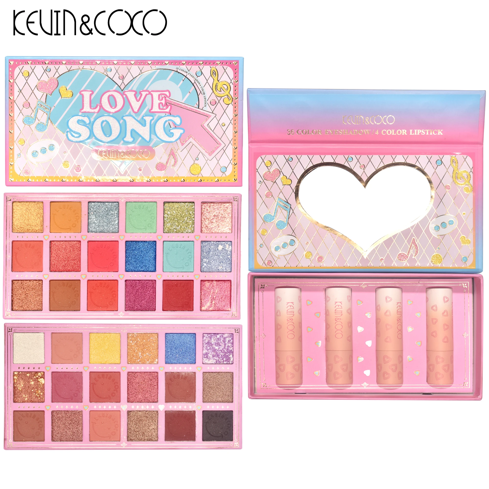 Factory Custom Wholesale Kevin CoCo 93 Color Eyeshadow Palette Makeup Matte Cosmetics Eyeshadow