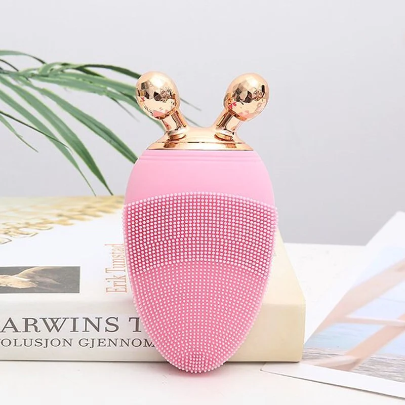2019 New Arrival Beauty Amazon Sonic Facial Cleansing Brush Waterproof Electric Silicone Face Cleanser Brush