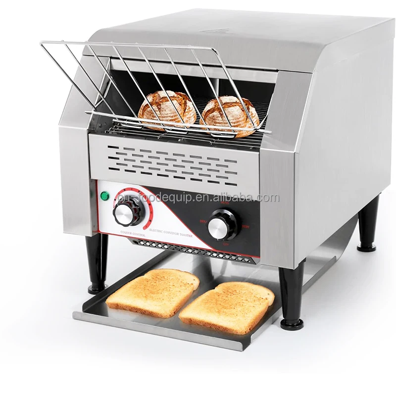 Stainless Steel Toastor Manufacturer Bread Bun Burger Commercial Automatic Electric Conveyor Toasters Machine