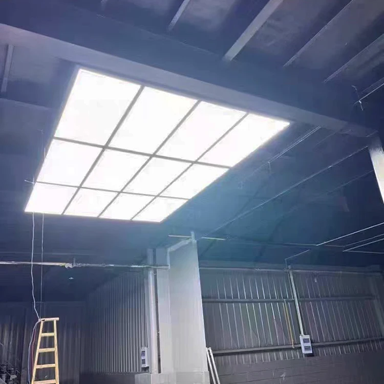 Car Detailing LED Panel Light Hexagonal Room Ceiling Lights for Garage Emitting White Color Powered by AC Supply