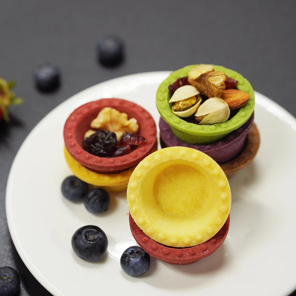 wholesale pastry large sweet cream Mini shell maker tart Vanilla dessert frozen shell tart puff pastry cookies