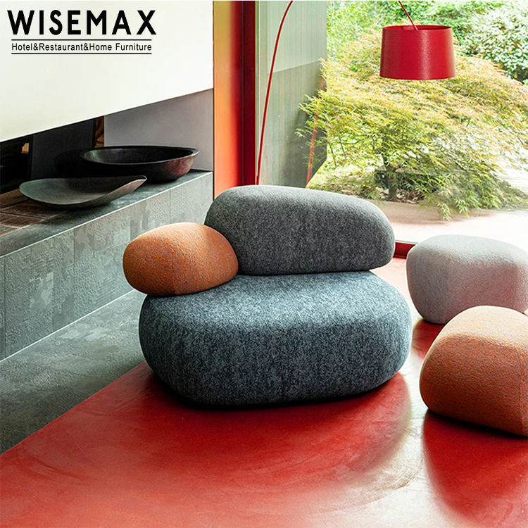 Мебель WISEMAX новый дизайн диван для вестибюля отеля уникальная форма каменная секция гостиной комнаты ожидания тканевый на заказ