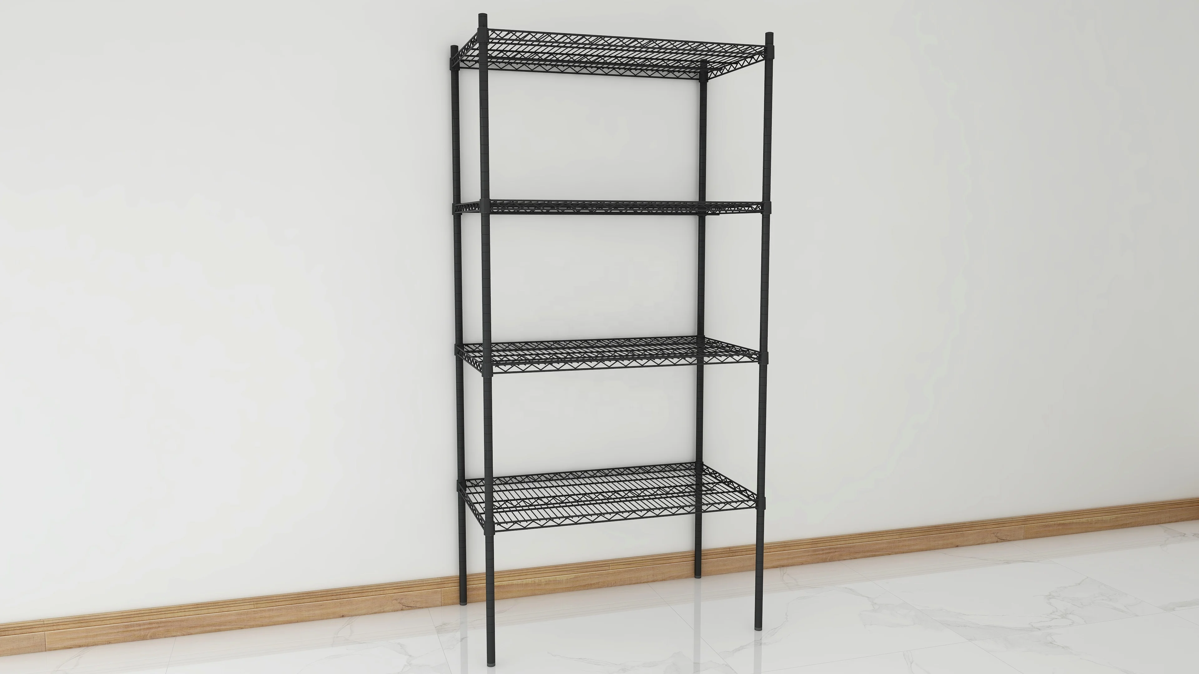 kitchen shelving 4 tier  chrome shelving pole  wire shelving unit metal rack shelf