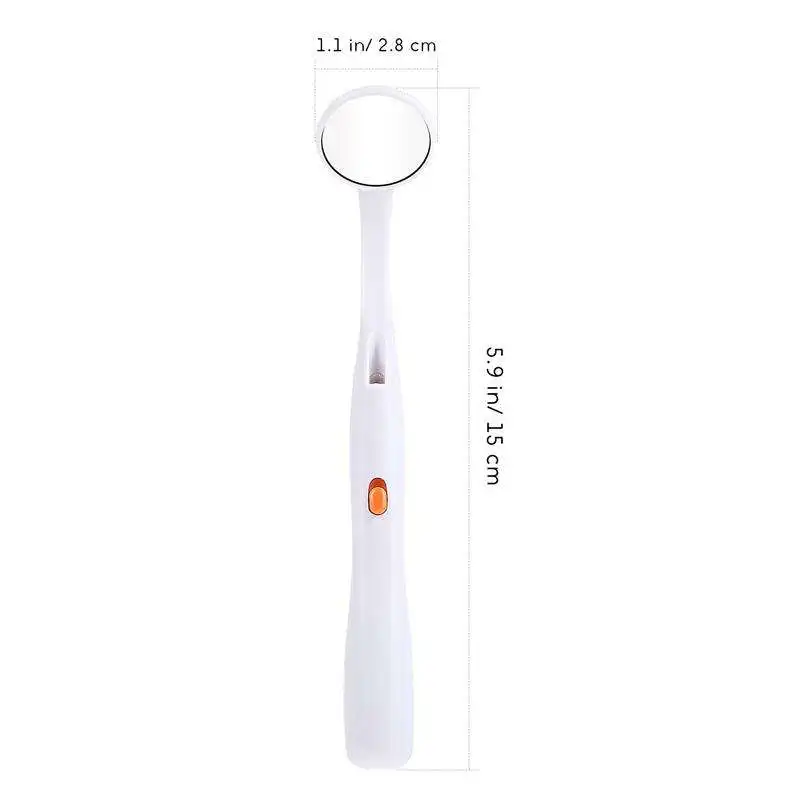 Dental Plastic Handle Anti-Fog LED Intraoral Mouth Mirror / LED Dental Mirror
