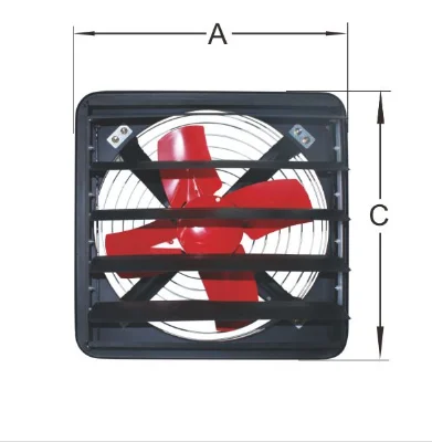 Wall mount FC axial fan ventilation exhaust extractor air mover dust remover fume aspirator draft cooling circulation fan blower