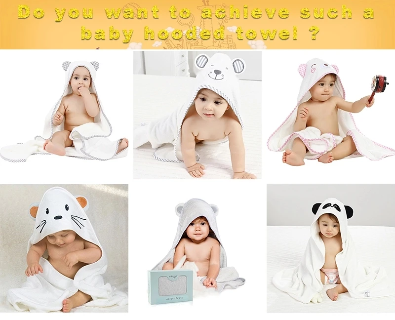 Amazon hot sell custom eco-friendly bamboo baby hooded bath towel