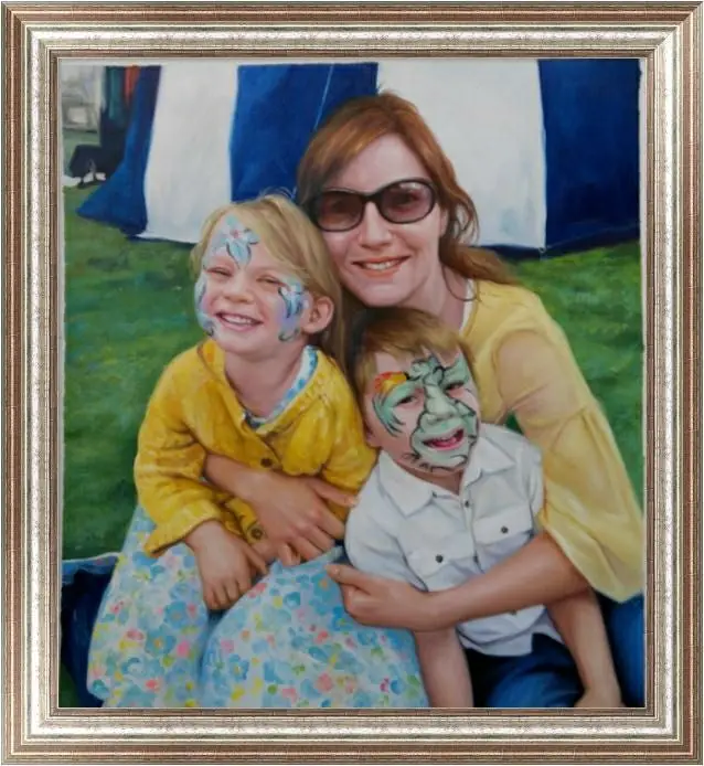 Modern Custom Pure Handmade Portrait Oil Painting Hanging Wall Art Mural Sofa Decor Custom Photo Portrait Figure Canvas Painting