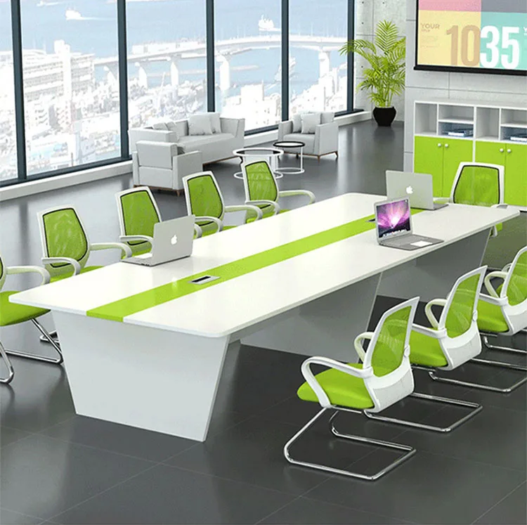 Modern stylish office furniture meeting table designs long office table with 20 persons