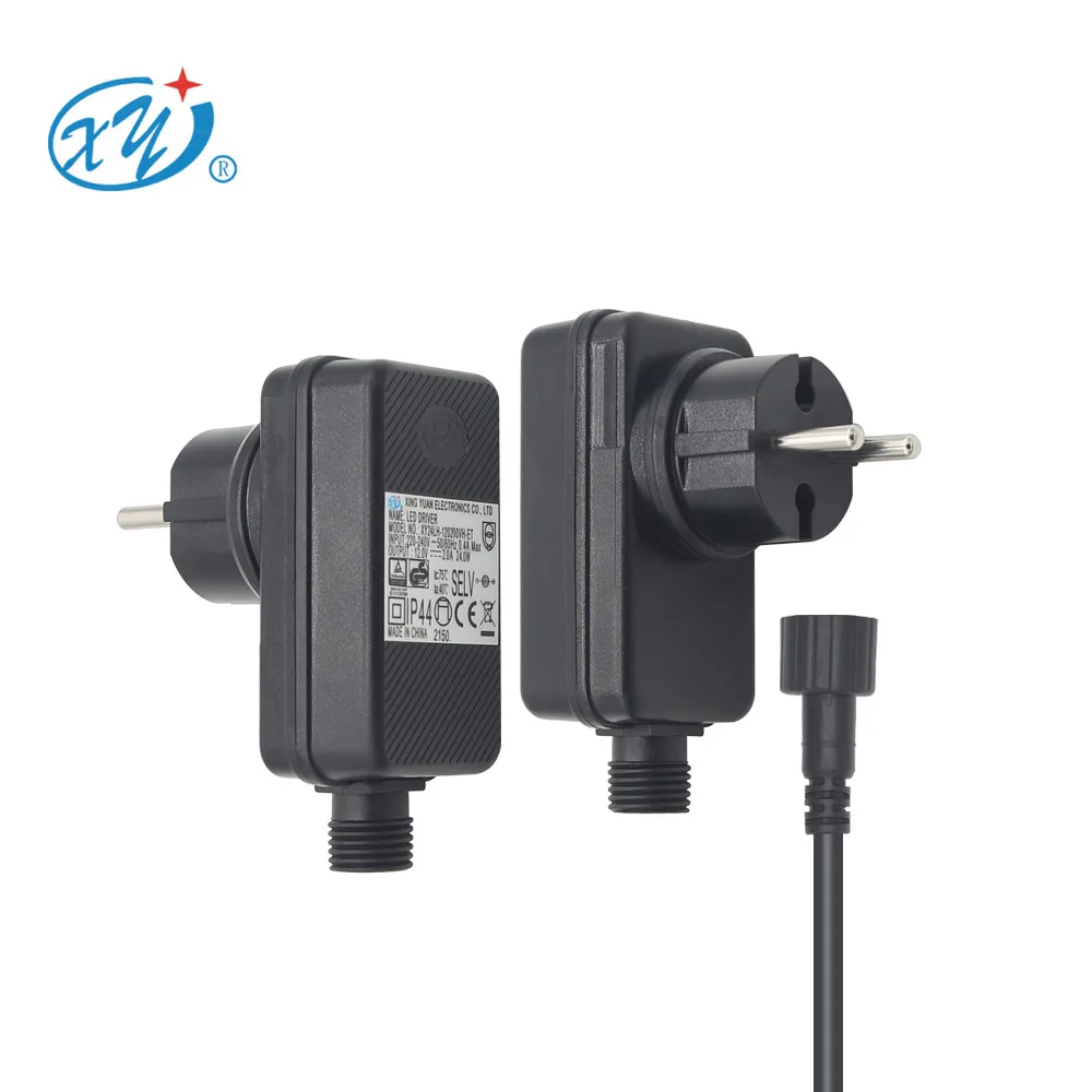 Factory OEM waterproof AC Adapter 12v 2a 24v 1a for laser light table lamp ac dc adaptor with TUV CE GS for EU market