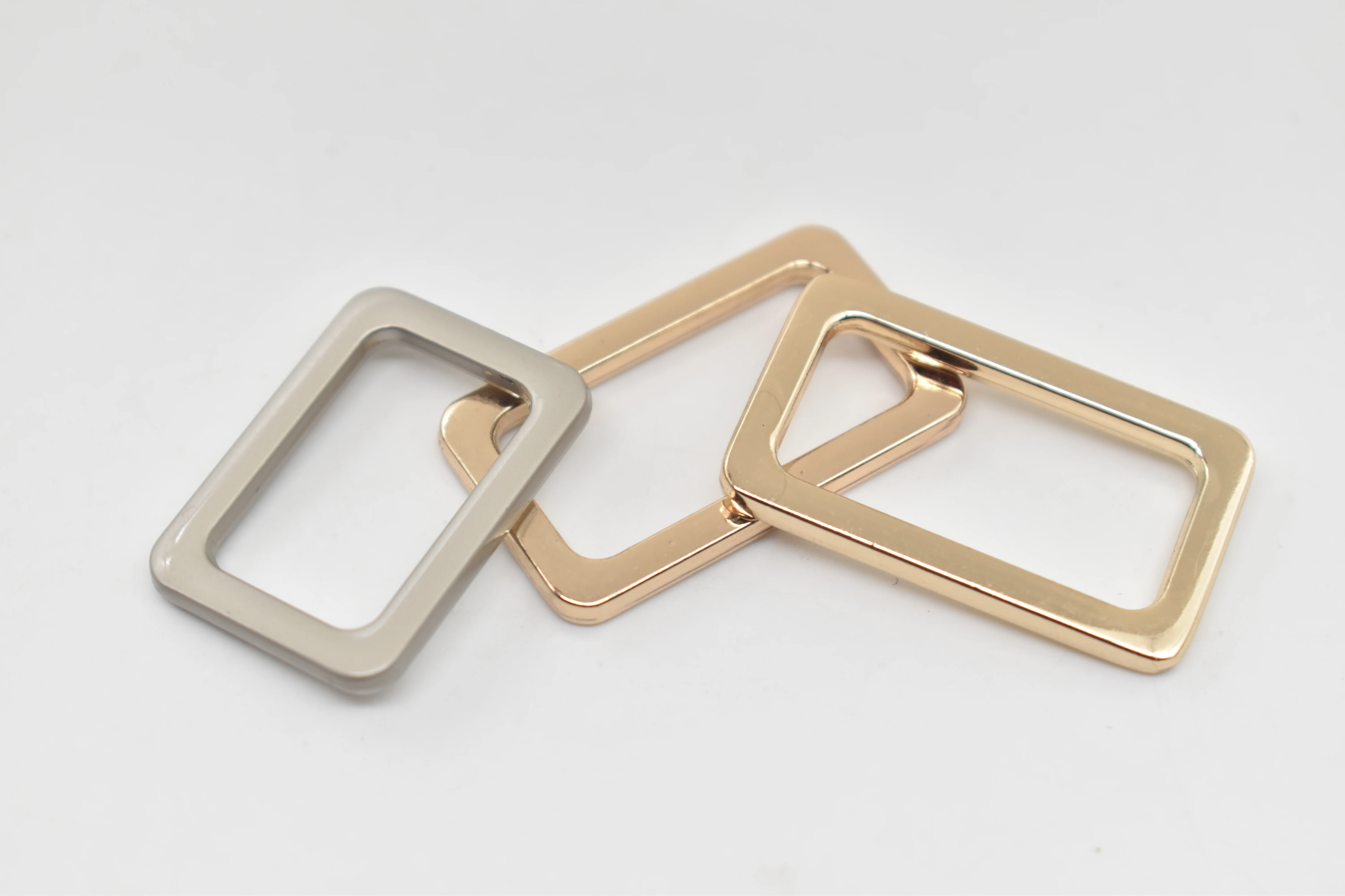 Square Buckle Hardware Accessories Zinc Alloy Adjuster Tri-Glide Buckle for Bag/Backpack Straps/Webbing Belt/Handbag