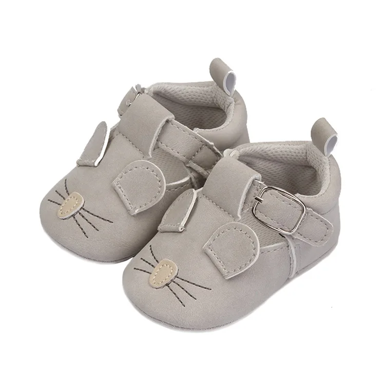 Spring and Autumn New Cartoon Animal Nubuck Leather Fancy Unisex Baby Shoes