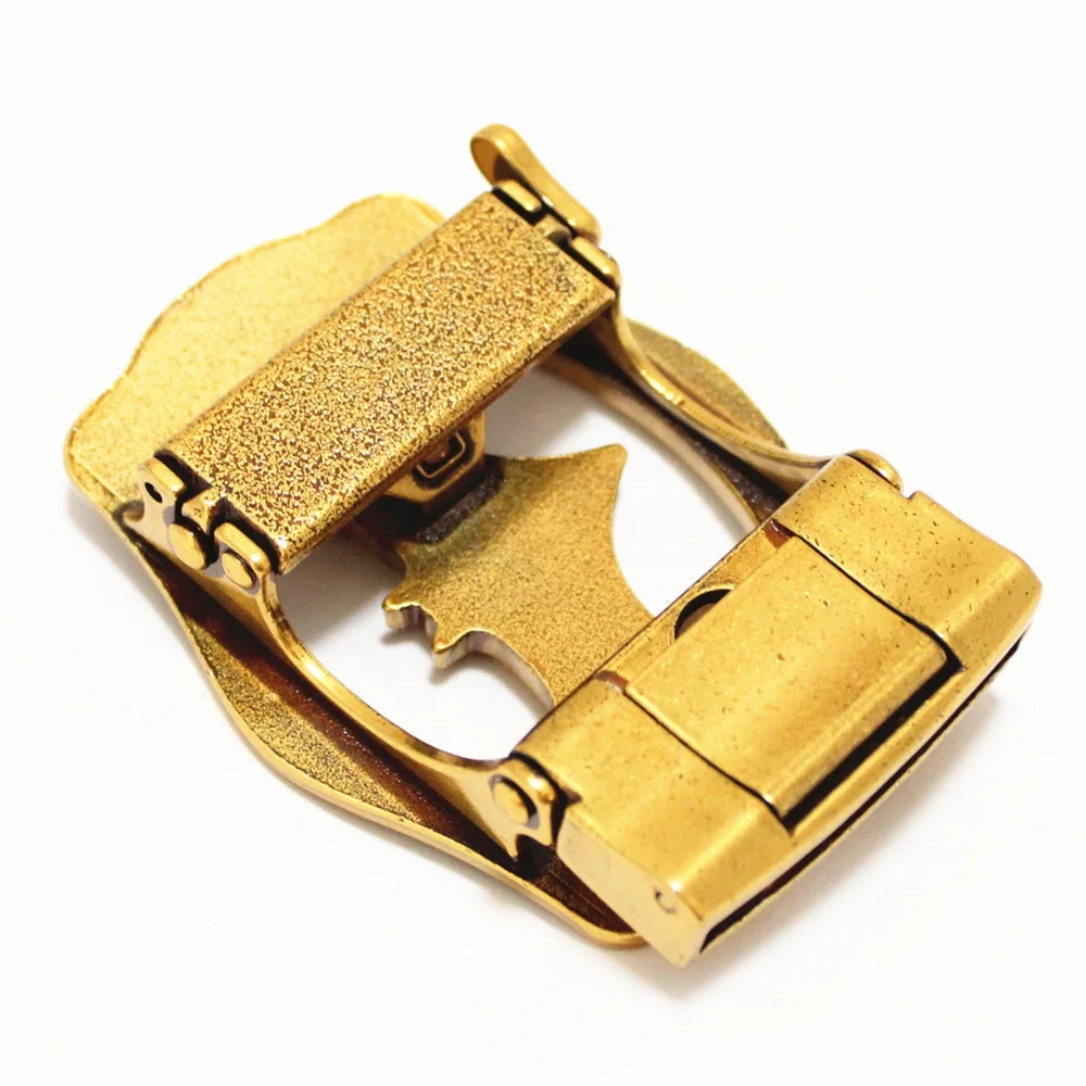 Factory direct sale custom bat shape automatic metal belt buckle