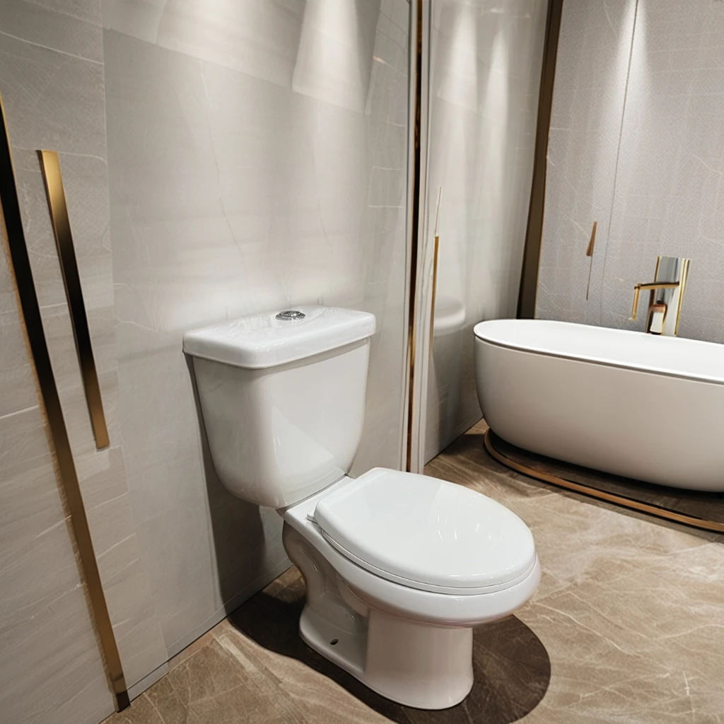 Luxury Bathroom Toliet Wash Down 300mm Commode