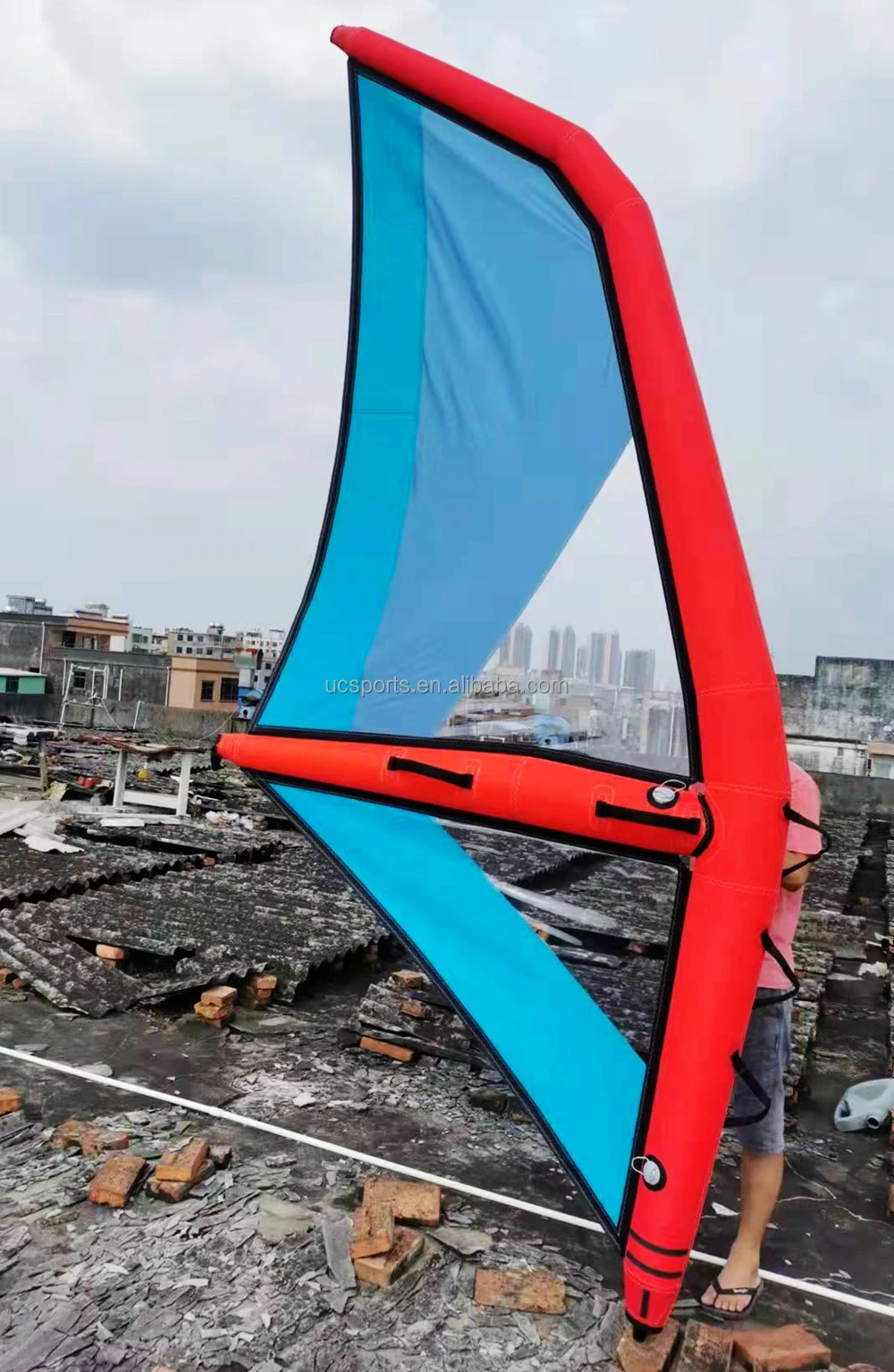 Surfboard Sail , Inflatable Wind Sail For Surfing  2M 3M 4M