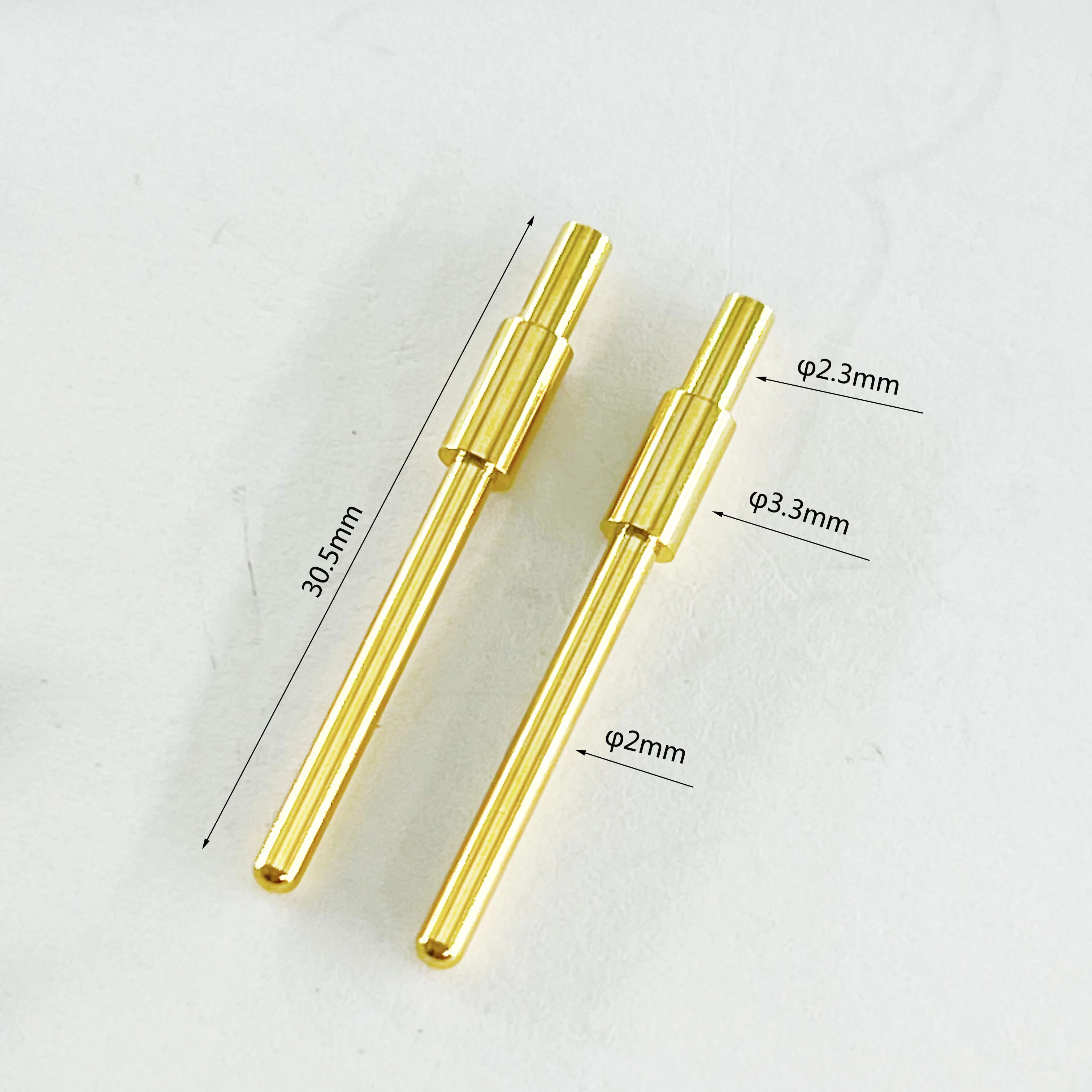 machining services Solid copper needle wire connector Waterproof welding wire wire connector  gold plated pins