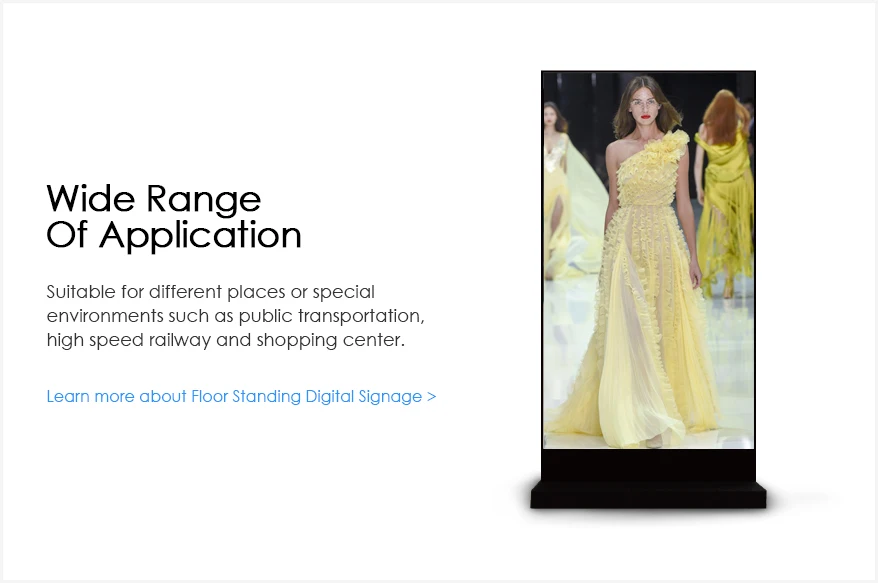 75 Inch Touch Floor Stand Lcd Monitor Screen Kiosk Digital Display Advertising Kiosk