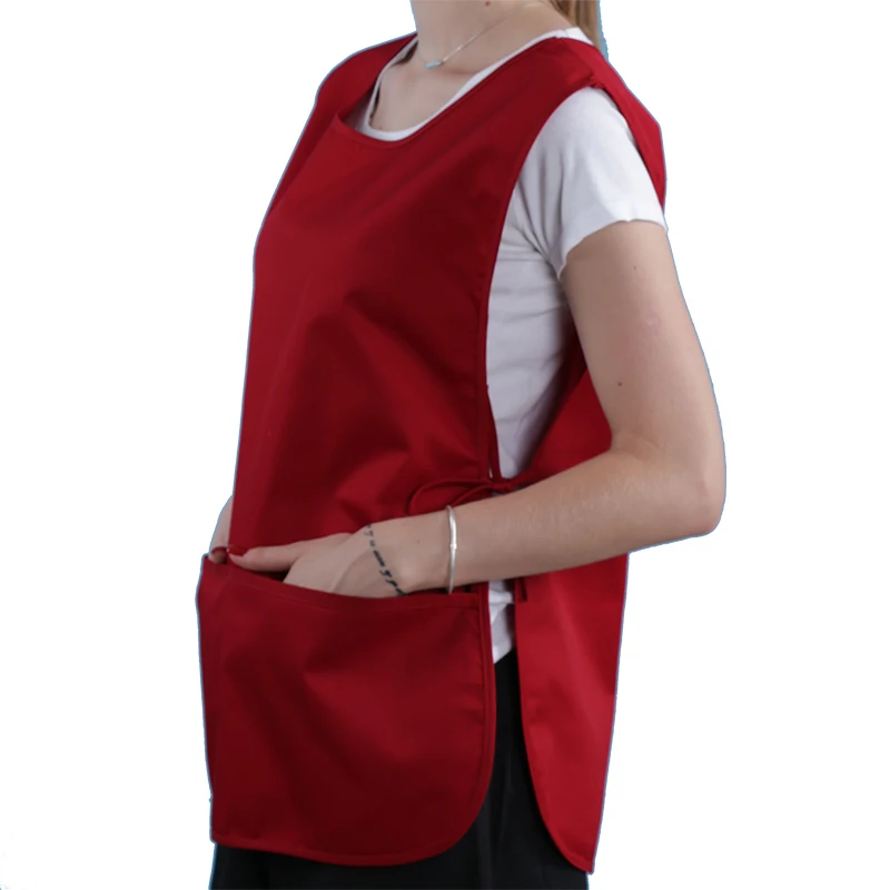 Custom Sleeveless smock cobbler Apron for Barista Barber Shop Restaurant Art Studio Black Wine Red Dark Blue Overalls