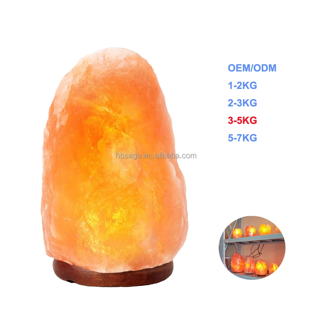 Hot Sale Himalayan Salt Rock Lamp 3-5 KG / Natural Pink Salt Lamps For Air Purifier