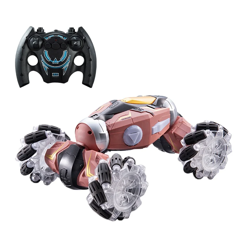Gesture sensing twist vehicle rc off-road rotary stunt vehicle drift transverse twist light music deformation car