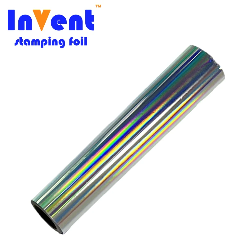 INVENT FOIL Silver Holographic Heat Transfer Foil Laser Hot Stamping Foil For Fishing Lures
