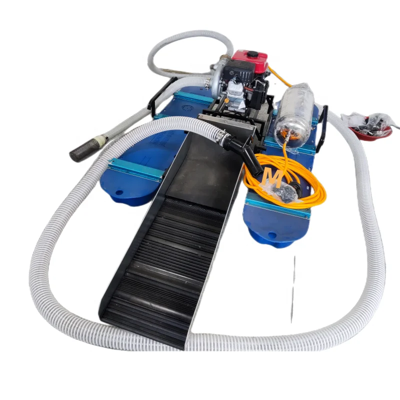 Direct factory sell floating gold mining dredge small portable dredger for sale