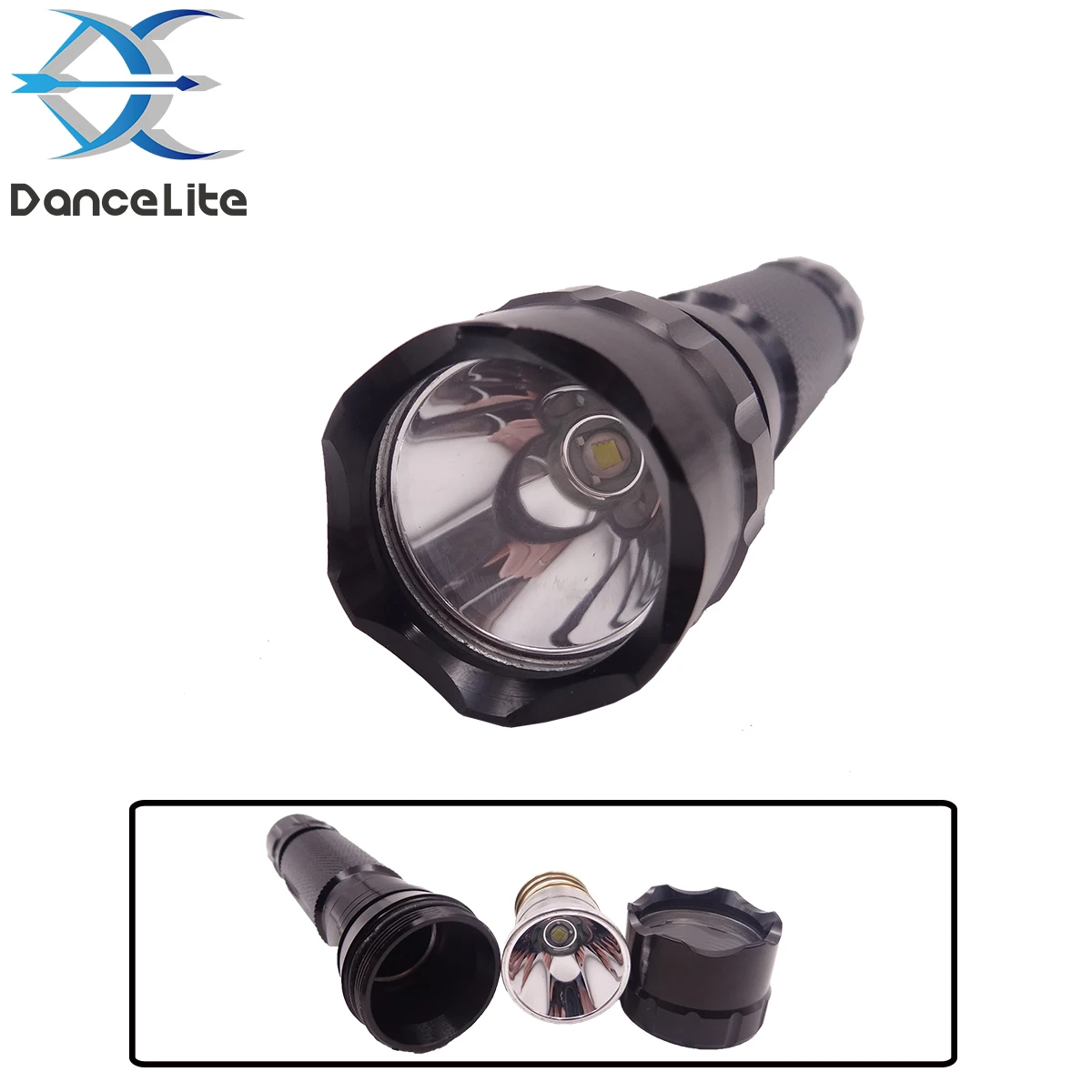 Economy 501B XML T6 LED Flashlight XM-L 18650 Torch Lamp Homeuse White Light Lantern