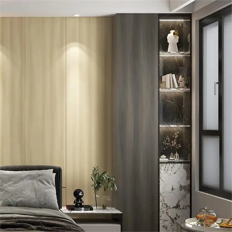 WALNUT Hot Sale New Designs Melamine Paper Laminate Board Plywood Sheet for Garden Decoration