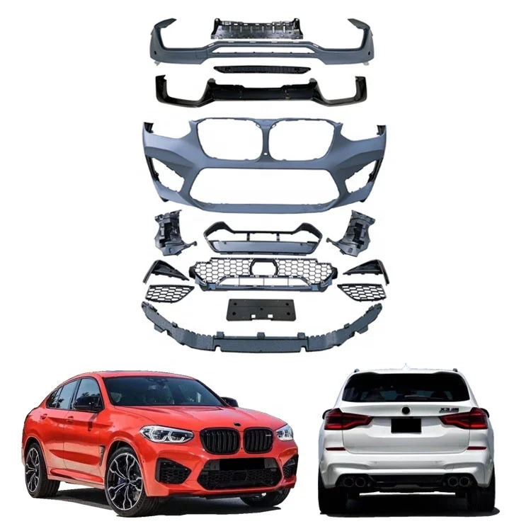 
Factory brand new Front bumper Rear bumper center grille car body kit for BMW x4 Used for X4 G02 Upgrade to M style 