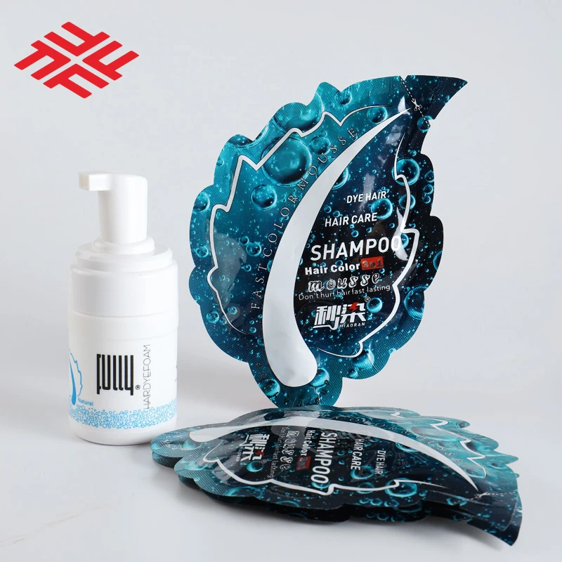 Permanent  Black Hair Color FastColor Mousse Hair Change Shampoo Hair Dye Colour